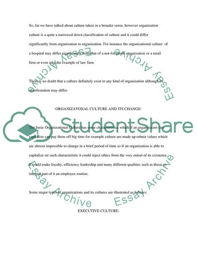 Leadership: Major Types of Organizations and Its