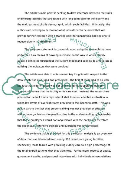 Research Article Critique