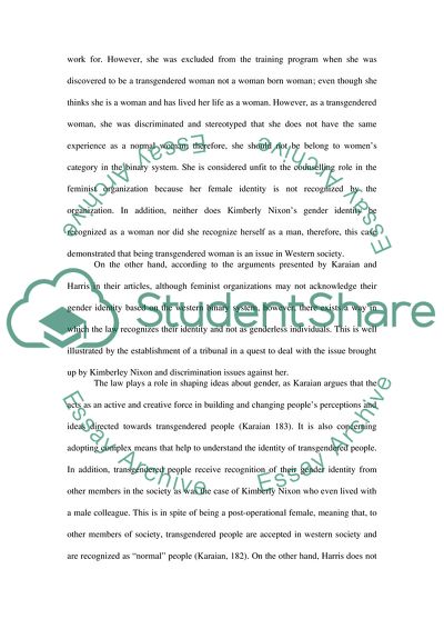 Politics of Transgendered People and Human Rights