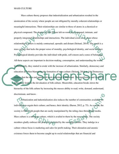 The View That the Masses Display