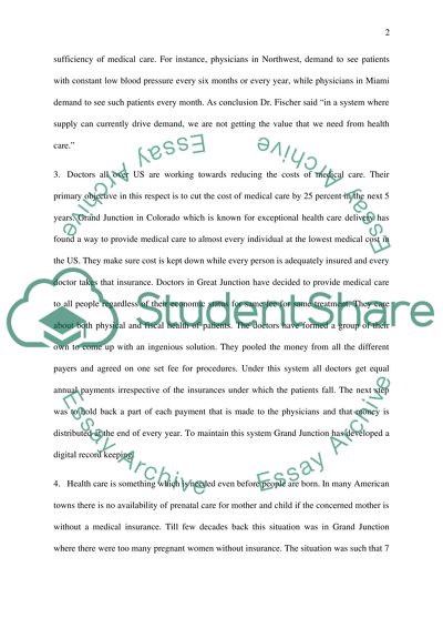 The Good News in American Medicine