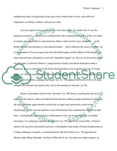 The Civil Rights Movement in the American South