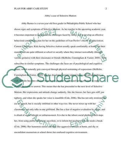 Case Study Early Childhood