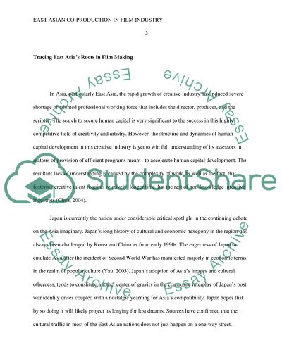 East Asian Co-Production in Film Industry