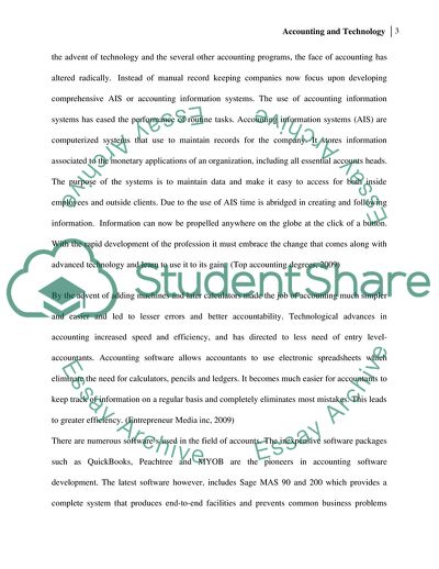 The Effects of Technology on the Accounting Profession