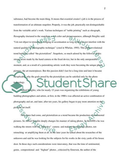 Alfred Stieglitz and His the Steerage