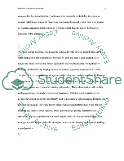Financial Management Discussion