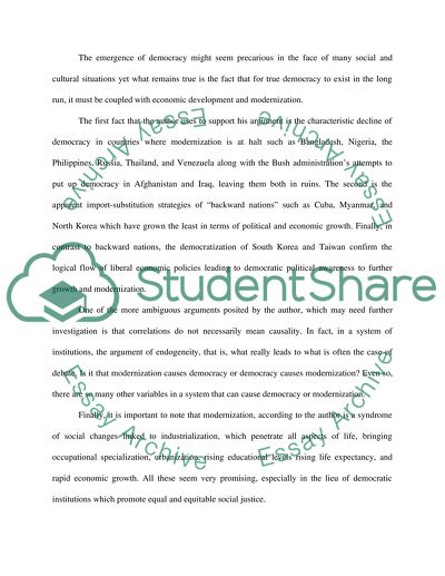 How Development Leads to Democracy by Ronald Inglehart and Christian Welzel