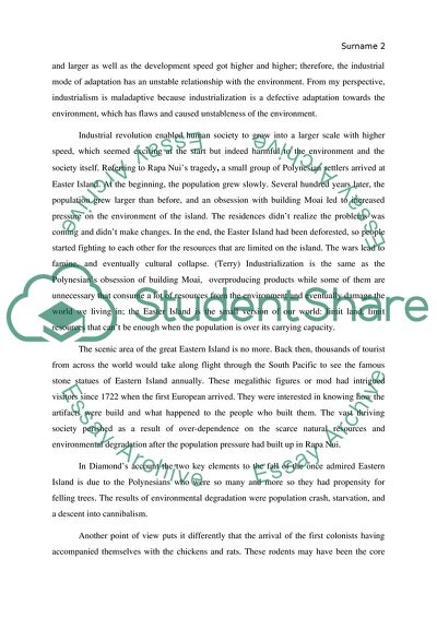 Industrialism is maladaptive