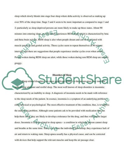 Sleep and Sex: Basic Needs