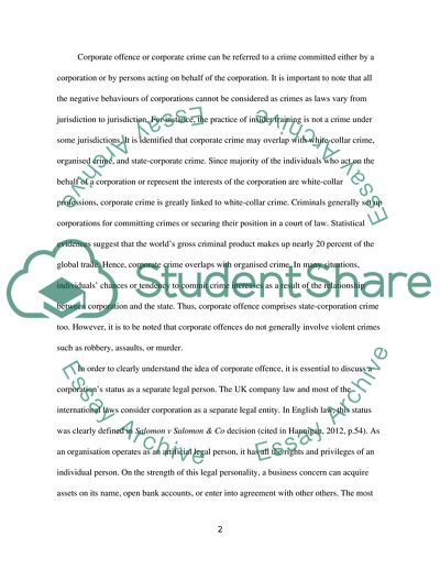 Marxist Approach to the Discussion of Offending Corporations