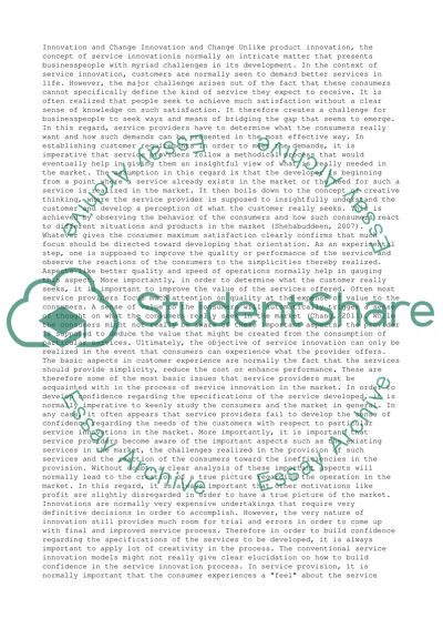 Innovation and change