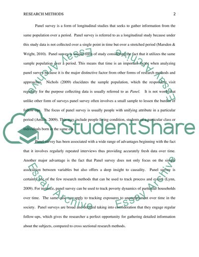 Panel Survey and Focus Group Research Approaches