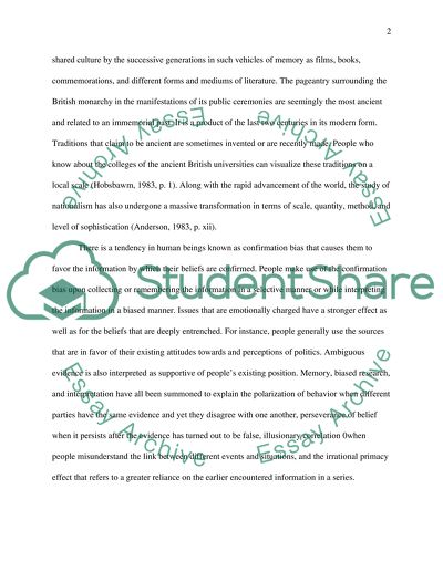 Memory is simply biased, inaccurate history. Discuss