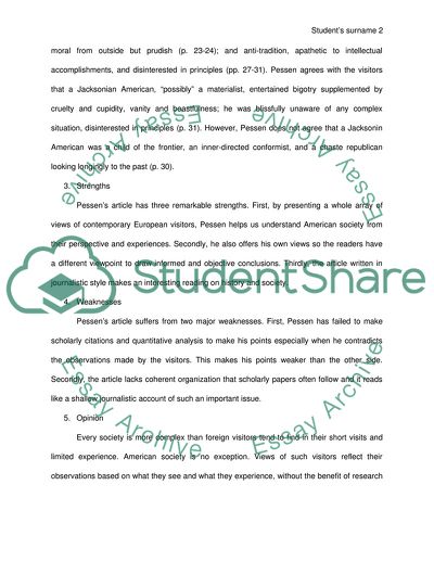 The Jacksonian Character