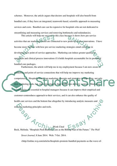 Bundled Care: Pros and Cons for Different Stakeholders