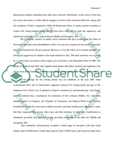 The Right and Labor in America