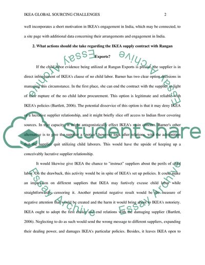 Ikea Global Sourcing Challenges