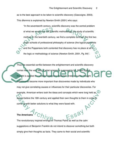 The Enlightenment and Scientific Discovery