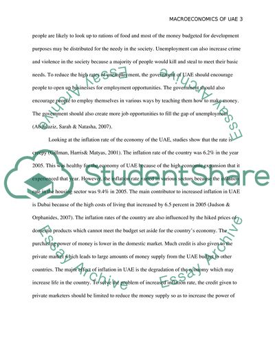 Macroeconomic Analysis of the United Arab Emirates Economy