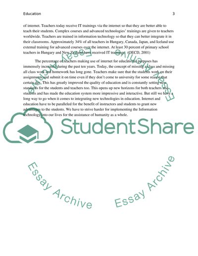 How Do Teachers Use the Internet in Education