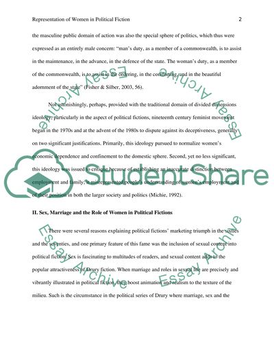 Representation of Women in Political Fiction