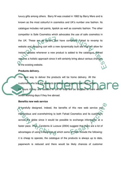 Online Green/Ethical Business - Project