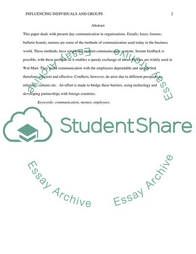 Influencing Individuals and Groups