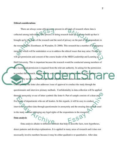 (Ethical considerations and Data analysis) which are two parts of my full proposal