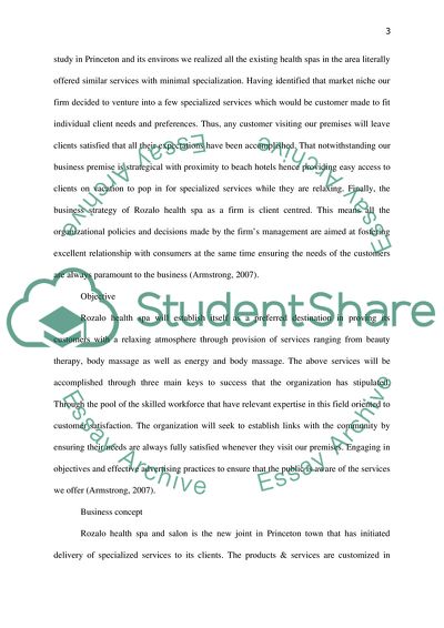 The Business Strategy of Rozalo Health Spa