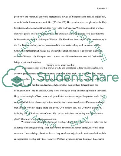 The Worship History in Christianity