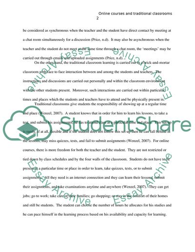 Two Mediums in Relation to Traditional Classroom and Virtual Instruction