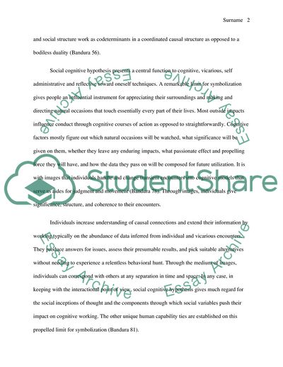 Social Cognitive Theory of Mass Communication