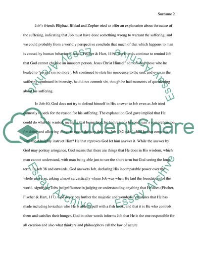 Gods Responsibility for the Suffering of Innocent People