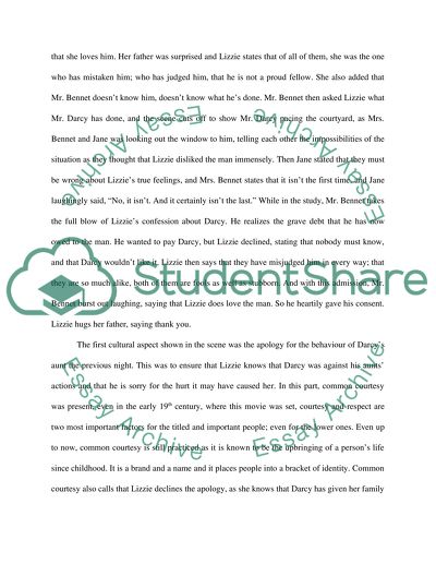 Ethnographic Research: Pride and Prejudice Movie