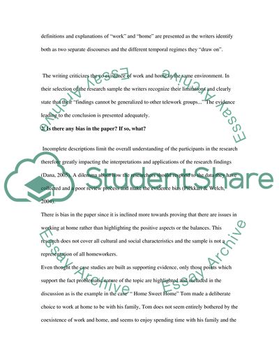 When work comes home; Coping Strategies of Teleworkers and their Families