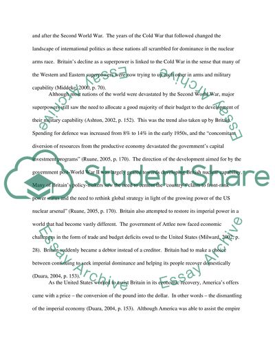 Britain and the Cold War