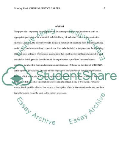 Criminal Justice Career