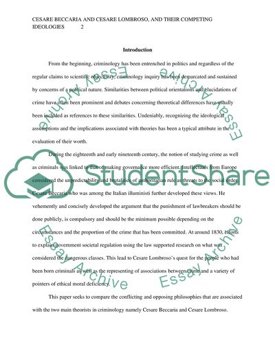 Doc cesare beccaria research paper