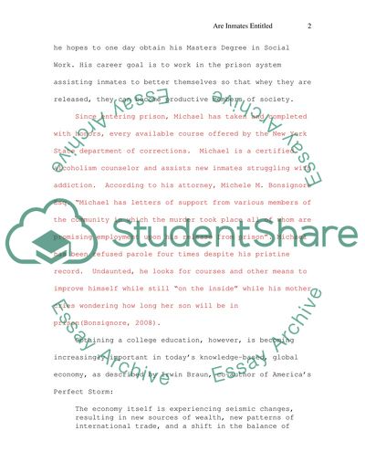 College Degrees in Prison