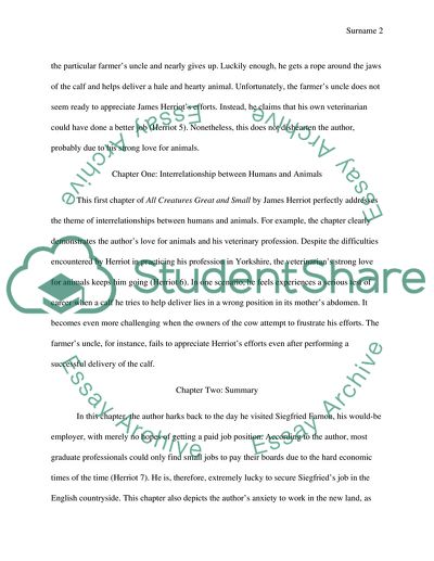 Summary of All Creatures Great and Small by James Herriot