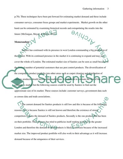 Gathering Information in Marketing