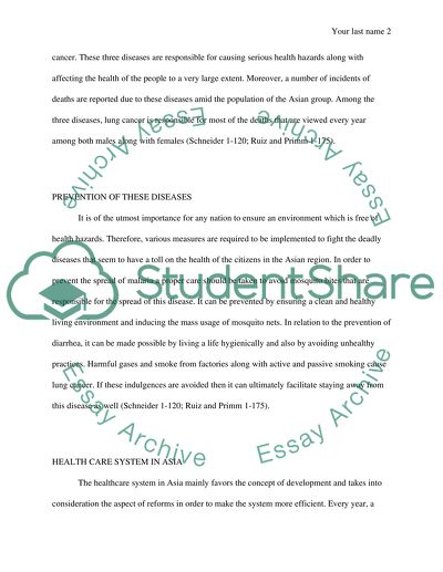 Diseases Affecting Asian Group