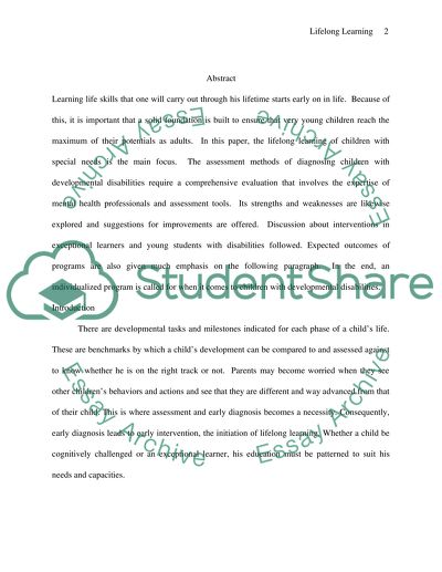 Lifelong Learning Skills