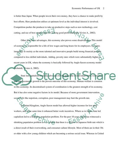 Anglo Saxon Economic Model