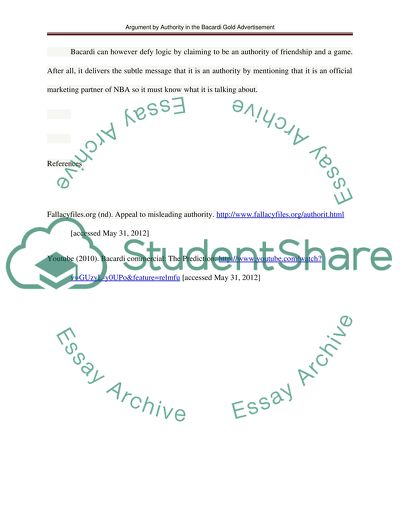 Argument by Authority