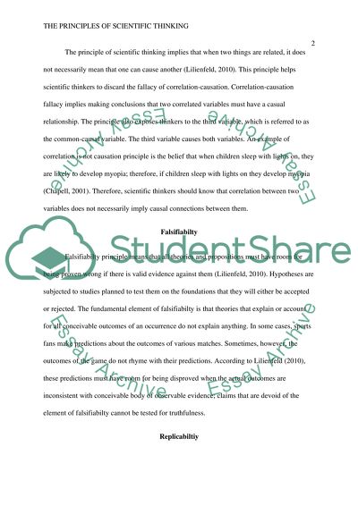 The Principles of Scientific Thinking