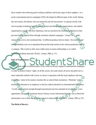 Transnational Labor Slavery and Revolt