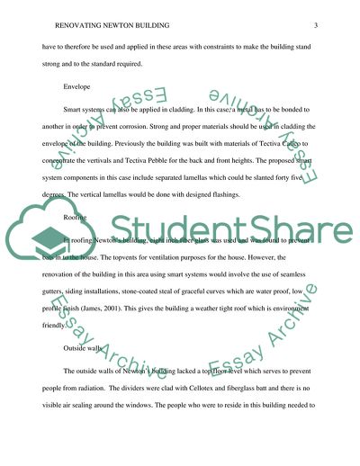 Renovating Newton Building