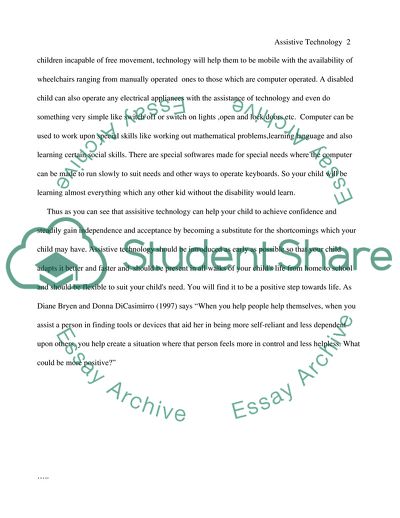 Assistive and Supportive Technologies on Mental Retardation